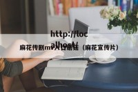 麻花传剧mv入口蘑菇（麻花宣传片）